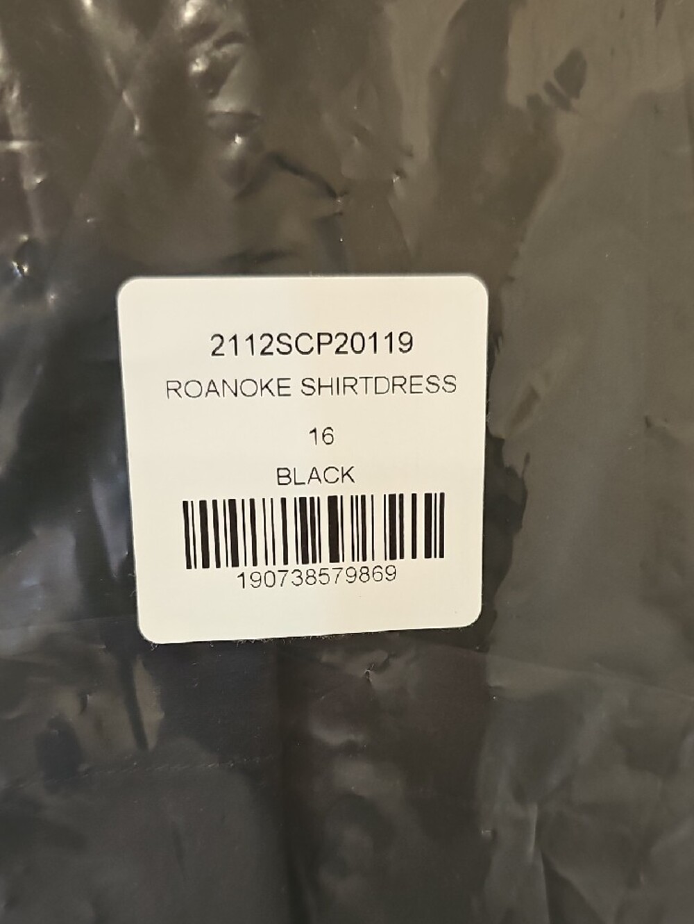 Veronica Beard Roanoke Shirtdress; NWT; Size 16; Black - Picture 6 of 7